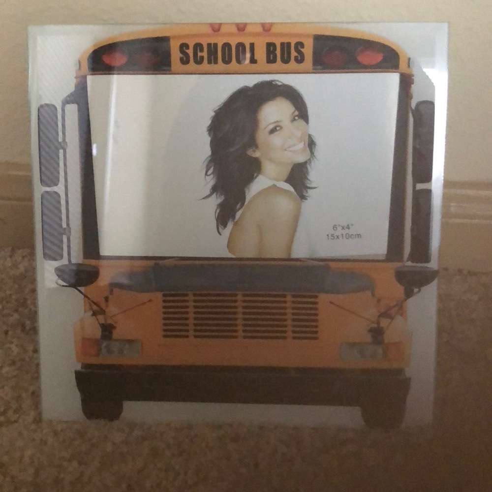 School Bus Picture Frame
